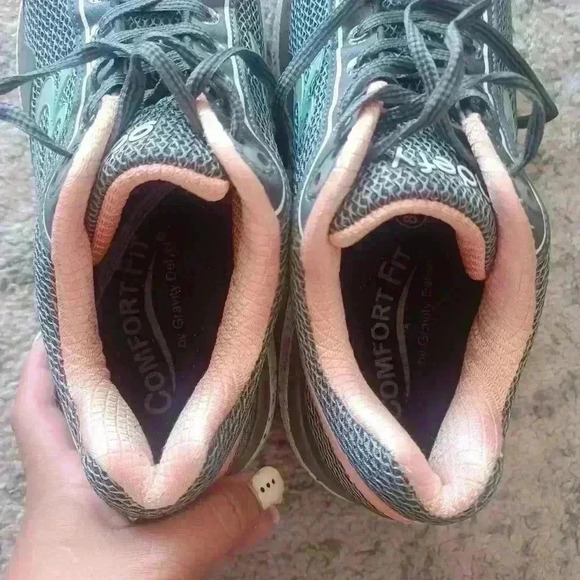 Gravity Defyer Women's Gray Salmon Mighty Walk Orthopedic Walking Sneaker 8.5 - Picture 14 of 14